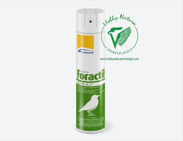 Neo Foractil spray contro acari, pulci e pidocchi per uccelli