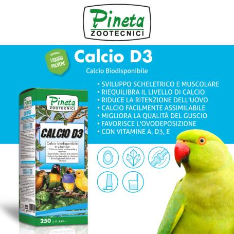Calcio D3 Pineta integratore liquido per uccelli