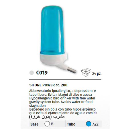 ABBEVERATOIO A SIFONE "POWER" Ipoallergernico 200cc