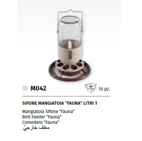 SIFONE MANGIATOIA "FAUNA" 1 litro