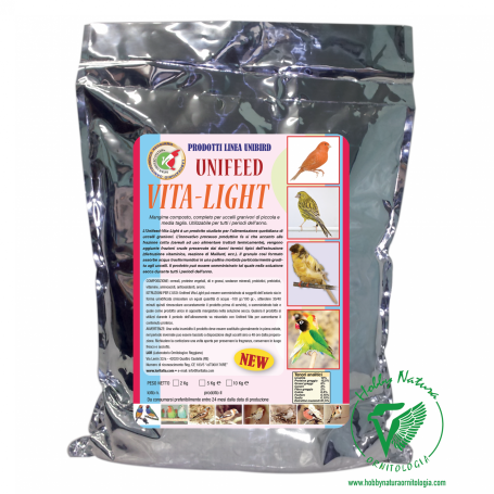Unifeed Life (Vita) Light for Canaries, Fringillids, Exotic, Psittacides - Ornithological Reggiano Laboratoryo