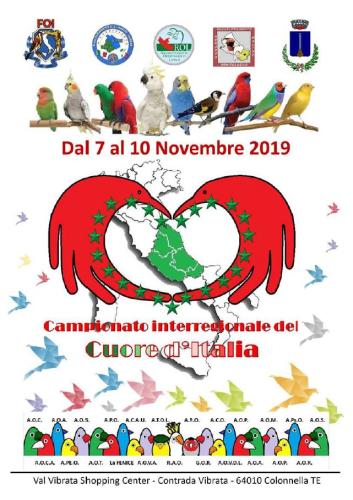 Campionato Ornitologico Interregionale Cuore d'Italia - Val Vibrata Shopping Center - Colonnela (TE)