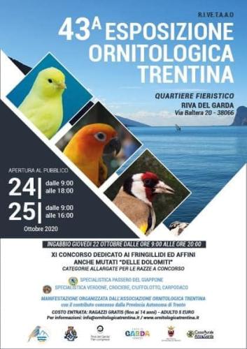 TRENTINA ORNITHOLOGICAL EXHIBITION - 43rd Ediz. in Riva del Garda (TN)