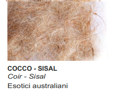 Mixed COIR-SISAL for exotic nests