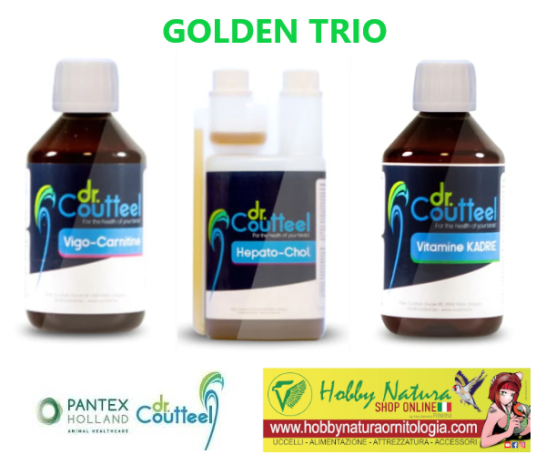 Periodo Riproduzione Dr. Coutteel - GOLDEN TRIO Offerta kit allevameno uccelli