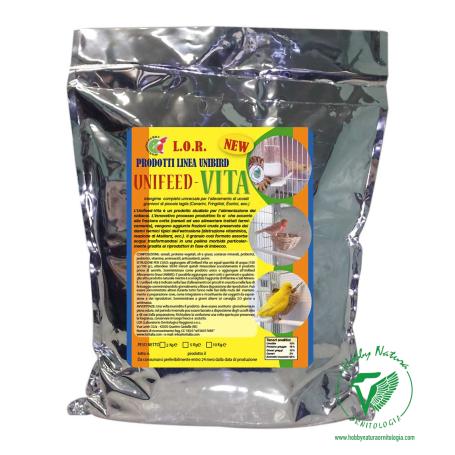 Unifeed Life (Vita) for Canaries, Fringillids, Exotic, Psittacides - Ornithological Reggiano Laboratory